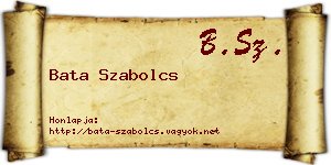 Bata Szabolcs névjegykártya